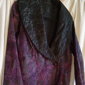 Purple and Black Lace Jacket
